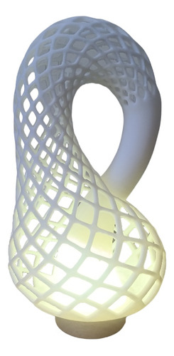 Lámpara Botella Klein Voronoide Escritorio Lectura Moderna