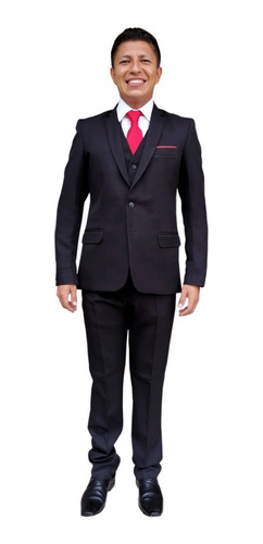 Traje De Caballero Recto 3pzas Slim Fit Precios De Fabrica