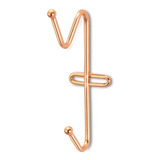 Suporte Porta Toalha Cabide Duplo Toalheiro Rose Gold