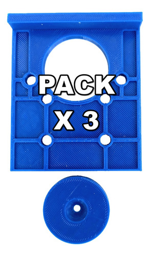 Pack X 3 Plantillas 35mm Bisagra Cazoleta Con Centrador