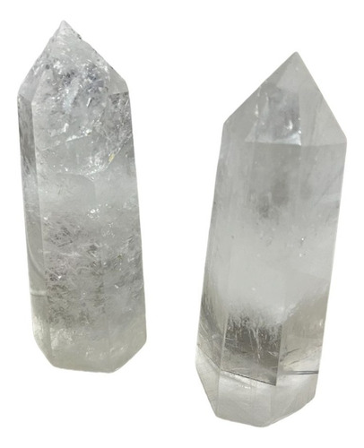  2 Piedras Preciosas De Cuarzo Transparente Natural