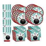 Bowling Fun Birthday Party Supplies Set Plates Napkins Cups