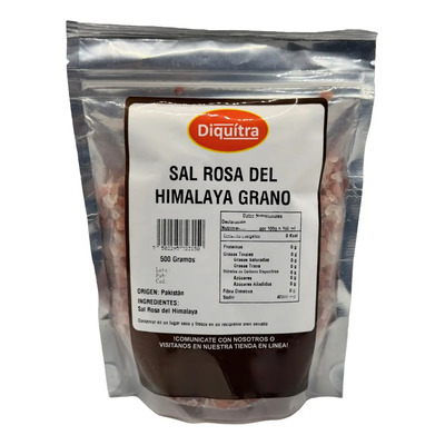 Sal Del Himalaya Orgánica En Grano Natural 500 Gramos | MercadoLibre