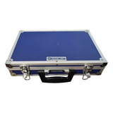 Maletin Caja De Herramientas Aluminio Azul 40x24.5x9 Cm