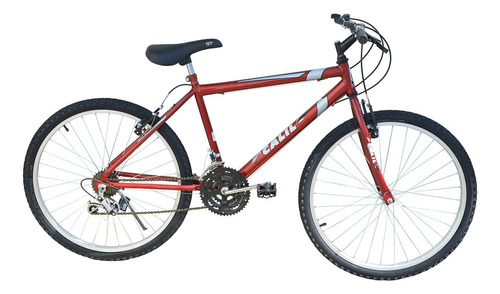 Bicicleta Passeio Calil Bike Aro 26 Com Marcha 18v Vermelho