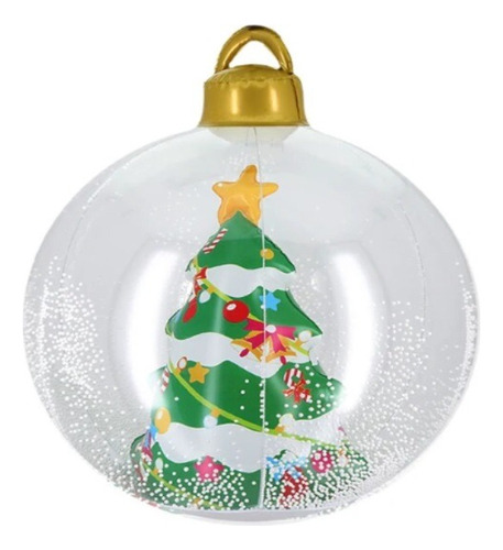 Decoracion Navidad Bola Inflable Reutilizable Luz Y Control
