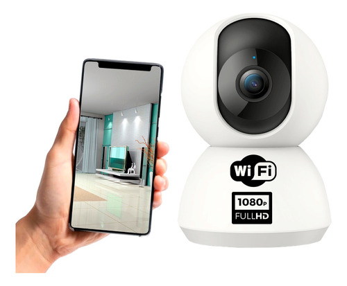 Camara Seguridad Wifi 1080p Full Hd Sensor Movimiento Pcreg