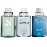 Kit Refil Desodorante Natura Sr N + Biografia + Homem 100ml