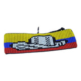 Pulsera En Telar Tricolor Sombrero