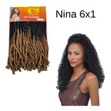 Cabelo Nina Solftex Afro Pacotão 6x1 428gr+ Agulha De Brinde