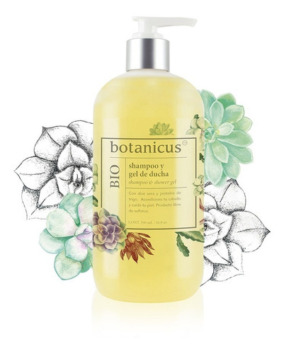Shampoo Y Gel De Ducha Orgánico Botanicus Sin Sulfatos Ni Parabenos
