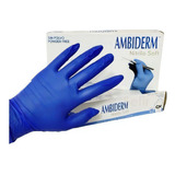 Guantes Descartables Antideslizantes Ambiderm Soft Color Violeta Talle S De Nitrilo X 100 Unidades