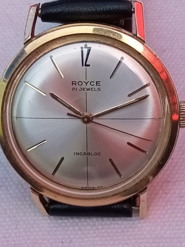 Reloj Royce.cuerda 21 Jewels Chapa Antiguo 