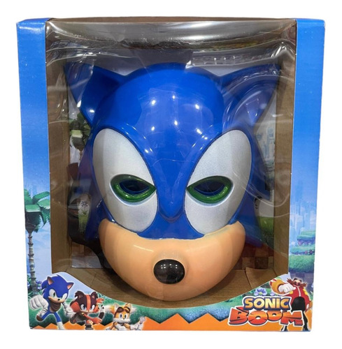 Mascara Sonic Boom Con Luz Y Sonido Para Niños!