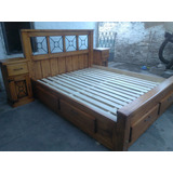 Cama 2 Plazas Turca Quenn 1,60x1,90 Maciza Alamo