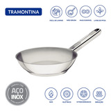 Frigideira Tramontina Allegra Em Aço Inox Fundo Triplo 20 Cm