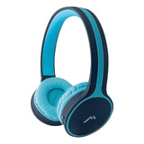 Audífonos Diadema Mitzu Bluetooth Recargables Mh-9087 Color Azul