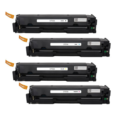 Toner Juego Completo 204a Cf510a Cf511a Cf512a Cf513a Tinta Negro Cian Amarillo Magenta Premium Cartrodge ELH-CF510A | Envío gratis