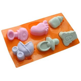 Molde Silicon Baby Shower Para Gelatinas Cupcakes 30cm