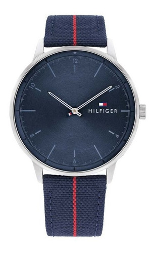 Reloj Tommy Hilfiger Hendrix Hombre Malla Tela Azul 1791844