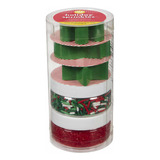 Set Cortadores Molde Galletas+ Sprinkles Rojo Navidad Wilton