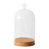 10 Pantalla De Cristal Cloche Bell Jar Dome # 16 15cm Altura