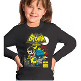 Polera Manga Larga Para Niñas Diseño  Funko Batman