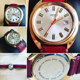 Reloj Lanco Chapado Oro Vintage 70's-mov. Tissot - Exclusivo