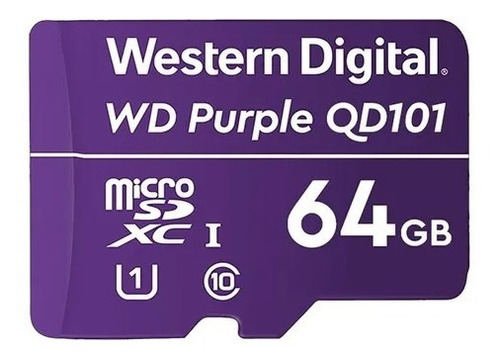Tarjeta De Memoria Western Digital Purple  64gb Micro Sd