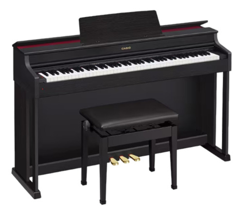 Piano Casio Celviano Ap-470bk Con Banco Y Mueble 88 Teclas