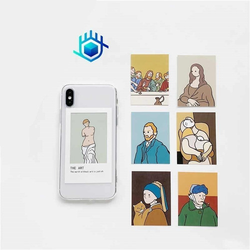 Funda Para iPhone Retrato Fotos Pintura Oleo Mujer Hombre 3d