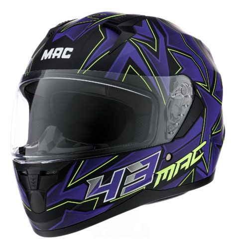 Casco Moto Mujer Integral Mac Bass Nirvana  Zepelin Kinks Xs