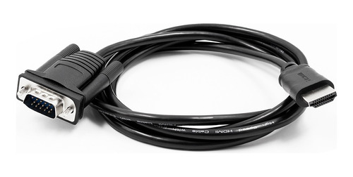 Cabo Conversor Hdmi Macho Para Vga Macho 1.80 Metros Banhado