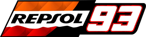 Calcomania Sticker Repsol 93 Marquez Moto Efx Ss Auto Vinil