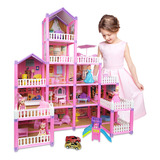 Casita De Muñecas Princesas Juguete Castillo 278pcs Regalo