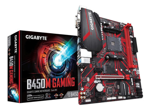 Placa Mae Am4 B450m Gaming (amd4/ddr4/dvi-d/hdmi) Gigabyte