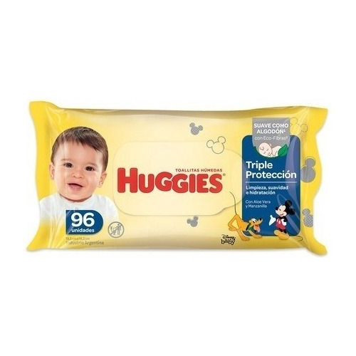 Huggies Toallas Humedad Triple Protección X 96 Unidades