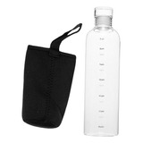 Botella De Agua Transparente Resistente Al 750ml Con Tapa