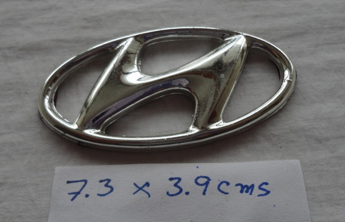 Emblema Logo Hyundai Mide 7.3 X 3.9 Cms  Foto 4