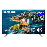 Smart Tv 50'' 4k Uhd 50cu7700 2023 Preta Samsung