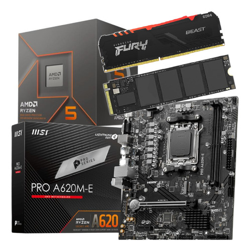 Combo Actualización Pc Amd Ryzen 8500g 16 Gb Ssd 1 Tb