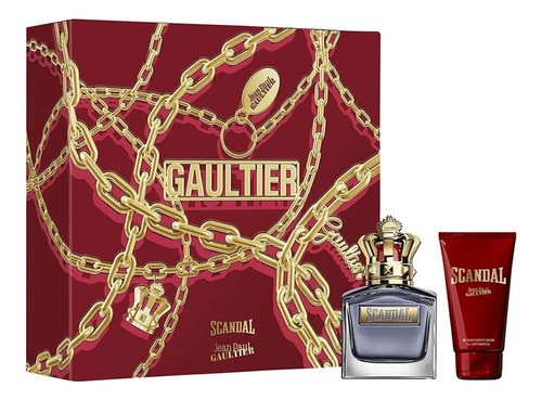 Kit Jean Paul Gaultier Scandal Masculino Edt 100ml + Gel De Banho 75ml