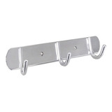 Percha Fija Triple Aluminio - Accesorios De Baño