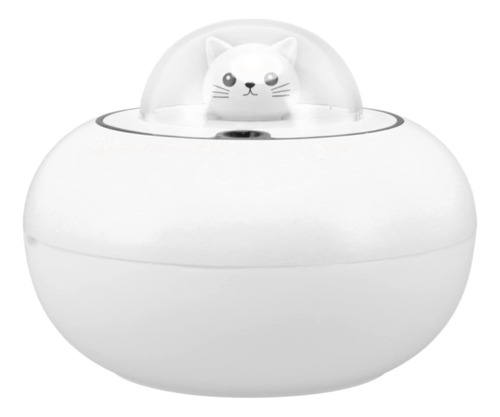 Mini Humidificador Gato De Escritorio Luz Led 300ml Difusor