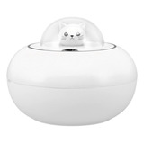 Mini Humidificador Gato De Escritorio Luz Led 300ml Difusor