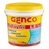 Cloro Le Multi Acao 3x1 Granulado 10kg Genco Piscina 