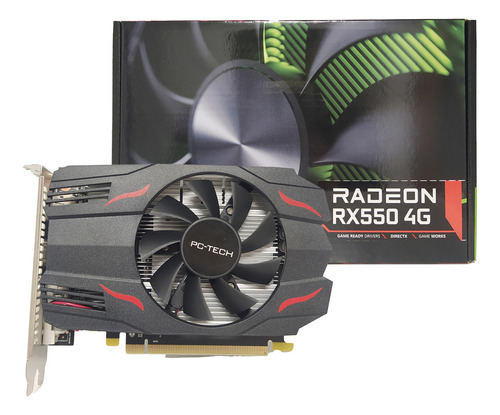 Placa De Vídeo Radeon Gamer Amd  Rx 550 4gb