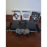 Ps3 Super Slim Com Mais 4 Jogos