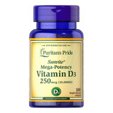 Vitamina D3 10,000iu (100 Cápsulas) Puritans Pride Hecho E.u