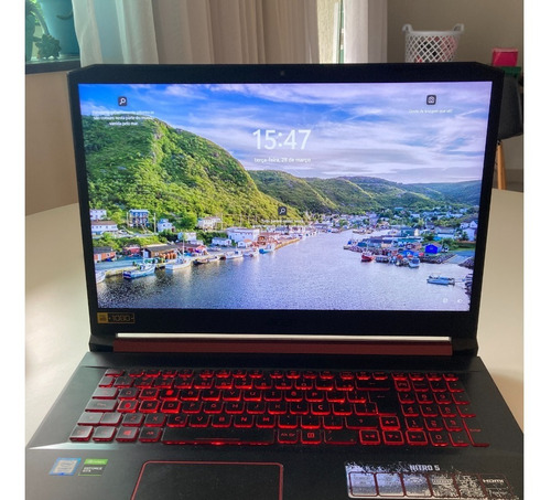 Notebook Gamer Aspire Nitro 5 I7 8gb 512gb Gtx 1650 17,3' 